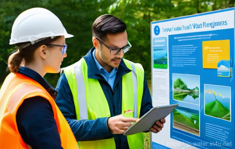 수질환경기사 자격증 필요성 - **Prompt:** A focused female water quality environmental engineer, dressed in a clean, professional ...