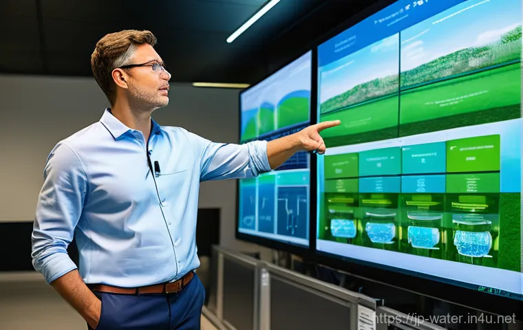 수질환경기사 자격증 필요성 - **Prompt:** A diverse team of male and female water quality environmental engineers, all professiona...